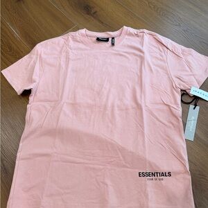 Fear of God Essentials Pink Short Sleeve Tee
